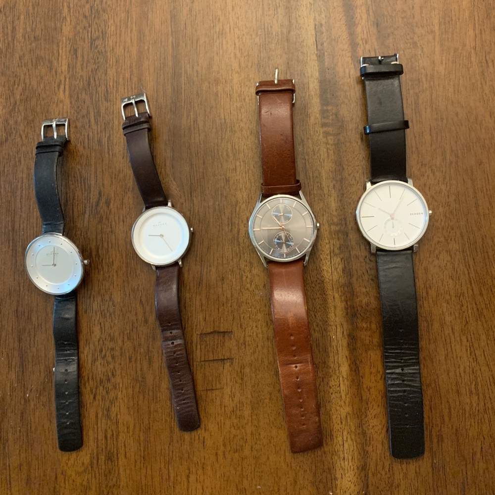 BUNDLE Skagen watches (2 men’s & 2 women’s)